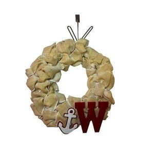 Handmade Burlap Mesh Nautical Wreath